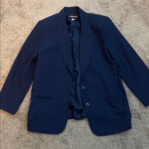 Sag Harbor Petites Navy Blue Blazer